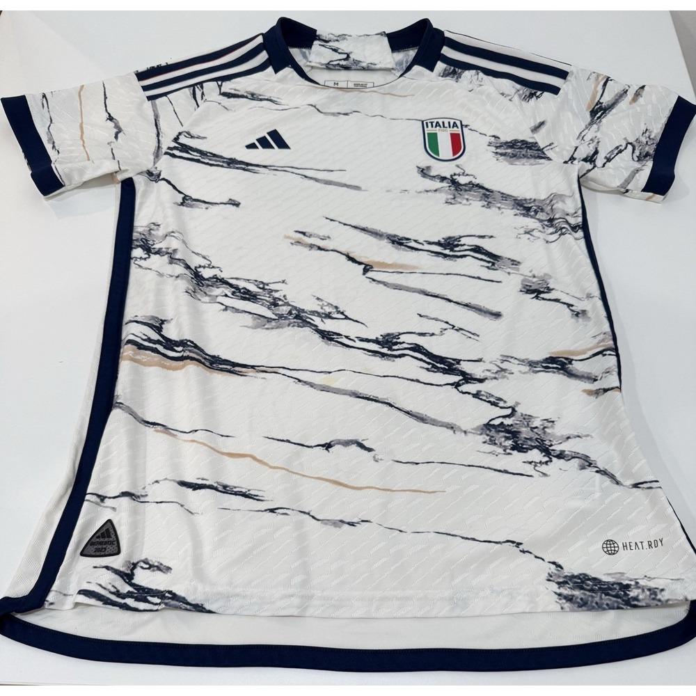 Adidas Italy‎ Italia 2023 Away Authentic Jersey White Soccer Futbol Women Sz M